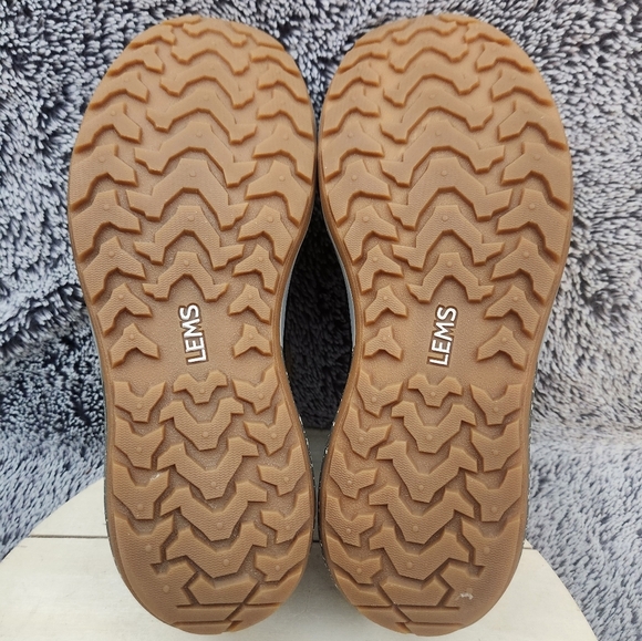 Lems Boulder Co. Mesa Carbon Black Knit Fabric Lace Up Sneakers Women's Size 8 B - Picture 8 of 9